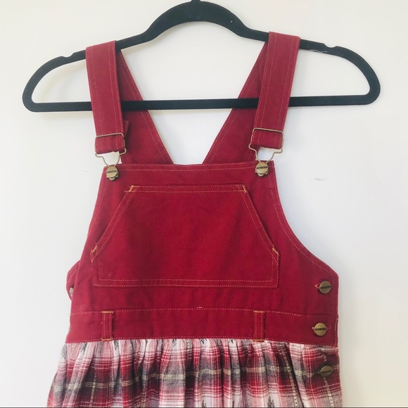 Kids Overall Dress w/ Pockets - Picture 2 of 8